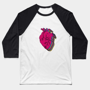 Anatomical Heart Baseball T-Shirt